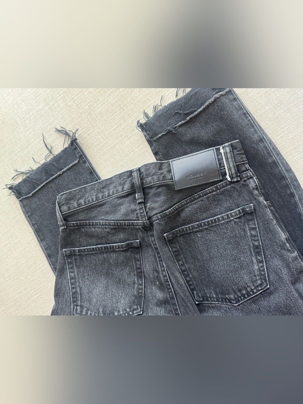 🖤 MOUSSY VINTAGE High-Waisted Denim Black Jeans 26 - Picture 4 of 8
